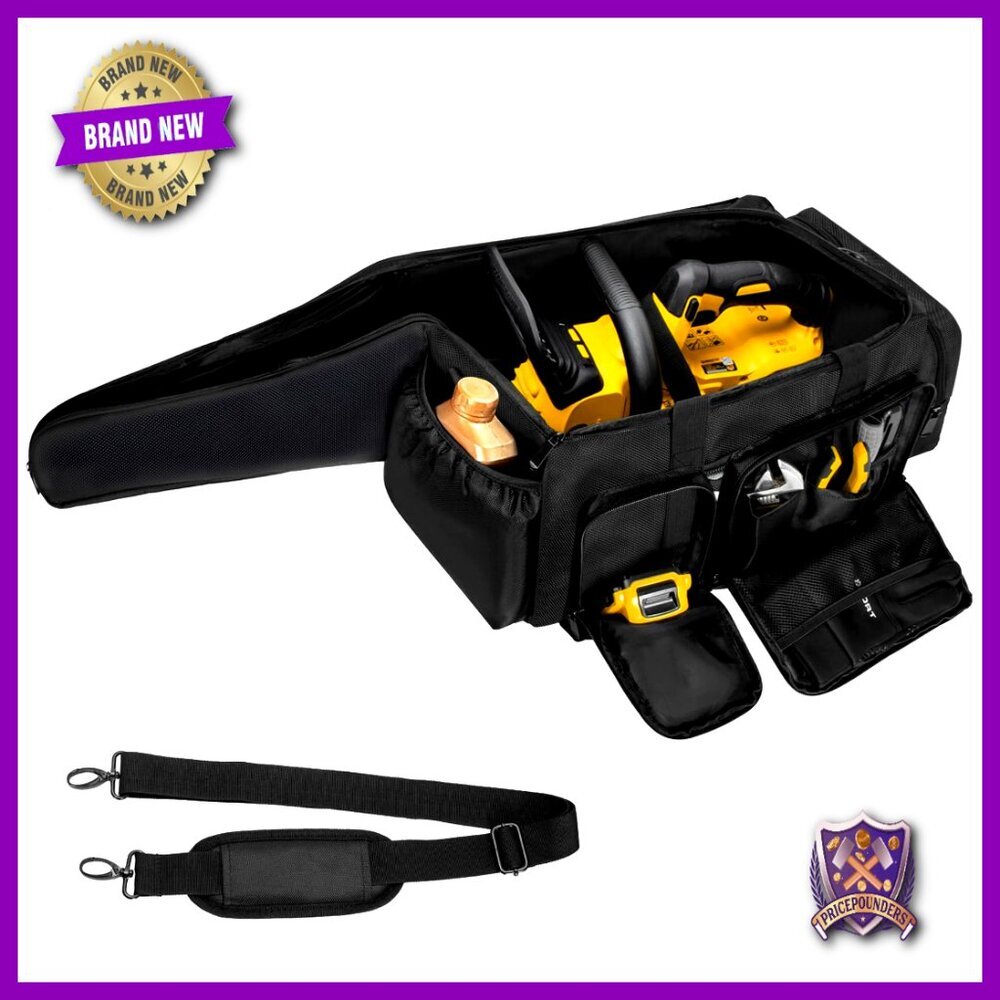 Waterproof Foldable Chainsaw Carrying Case Storage Bag Compatible with Power